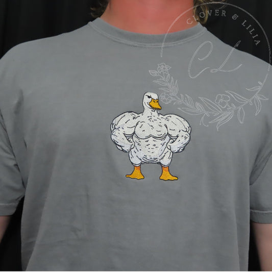 GYM01| Embroidered Gym Shirt | Embroidered Workout Shirt | Gym Shirt | Gift For Her | Gift For Him | Gym Goose |