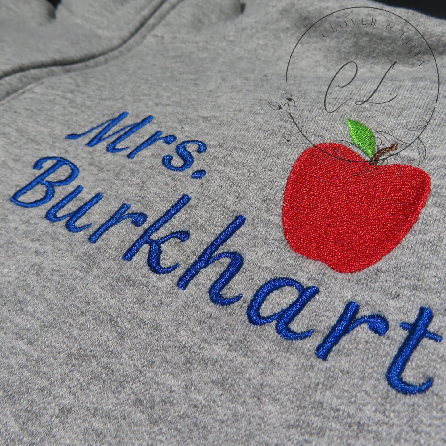 CUST01| Custom Embroidered Quarter Zip Sweatshirt | Embroidered Quarter Zip | Custom Teacher Embroidered Quarter Zip | Gift for Teachers |