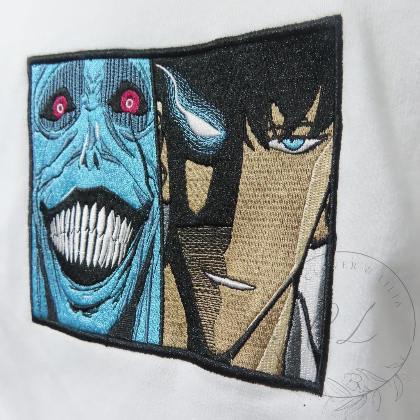 SOLO02| Embroidered Anime Sweatshirt | Embroidered Anime Shirt | Anime Lover Sweatshirt | Gift For Her | Gift For Him |