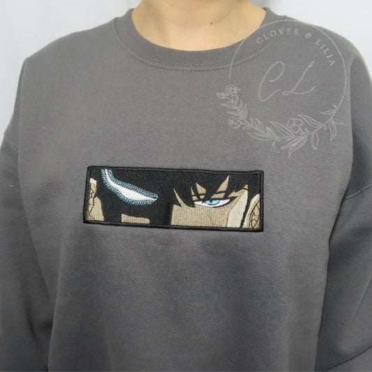 SOLO01| Embroidered Anime Sweatshirt | Embroidered Anime Shirt | Anime Lover Sweatshirt | Gift For Her | Gift For Him |