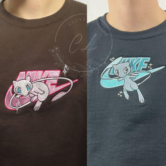 PM05 | Couples Embroidered Anime Sweatshirt | Embroidered Anime Sweatshirt | His and Hers Sweatshirt | Them and Theirs Sweatshirt |